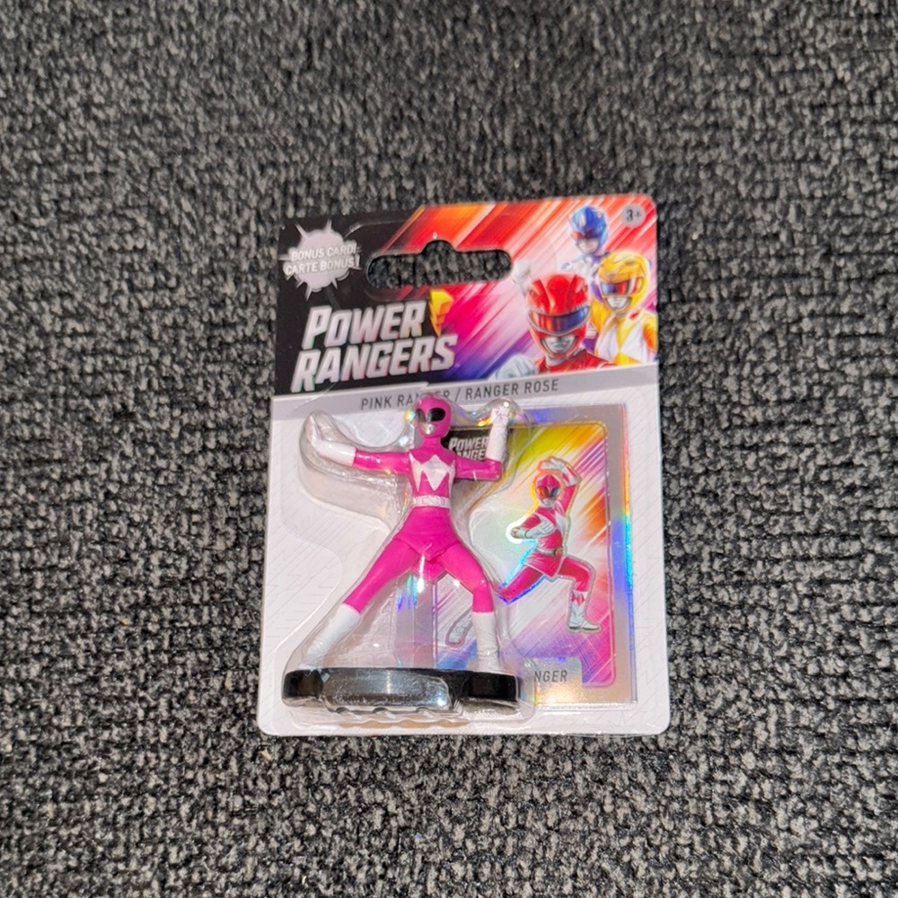 Power Rangers Pink Ranger Rose Action Figure with Hologram Card